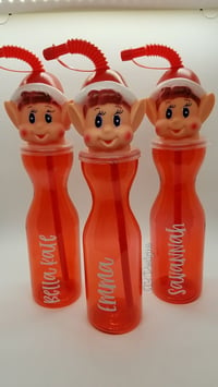 Image 1 of Personalized Elf Water Bottles