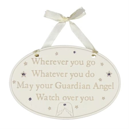 Image of Guardian Angel Hanging Plaque