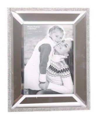 Image of Glitter Mirror Photo Frame - 5x7