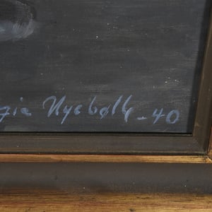 Image of Large, 1940, Swedish Oil Painting, 'Ballerina,'