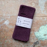 Image 2 of Wrist Worms, Wool, Grape