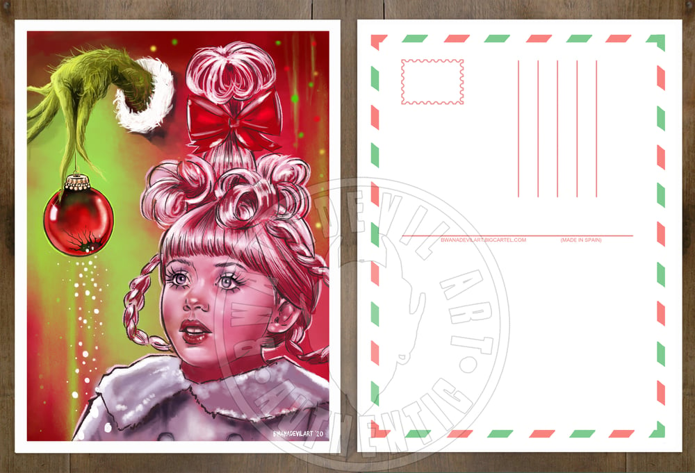 Image of Cindy-Lou Who (The Grinch) Christmas Postcard