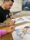 INDIGO MUSE II - Miss Van & Ramon Maiden collaboration print-