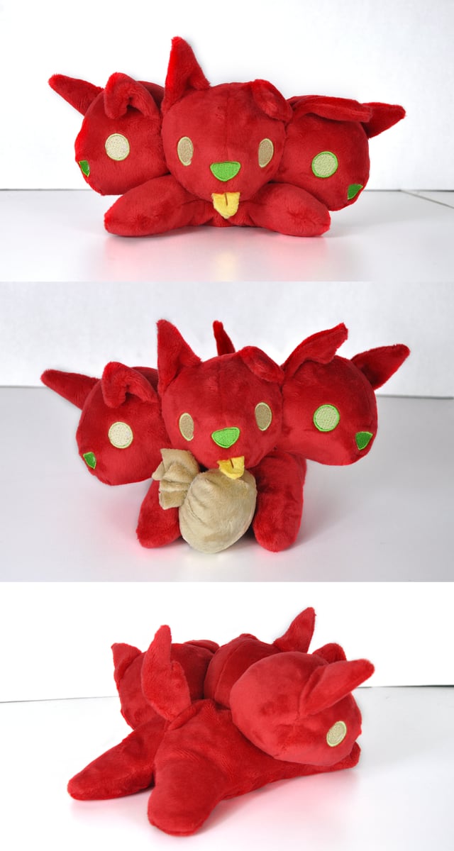 Cerberus Plush PREORDER READ DESCRIPTION pigmi