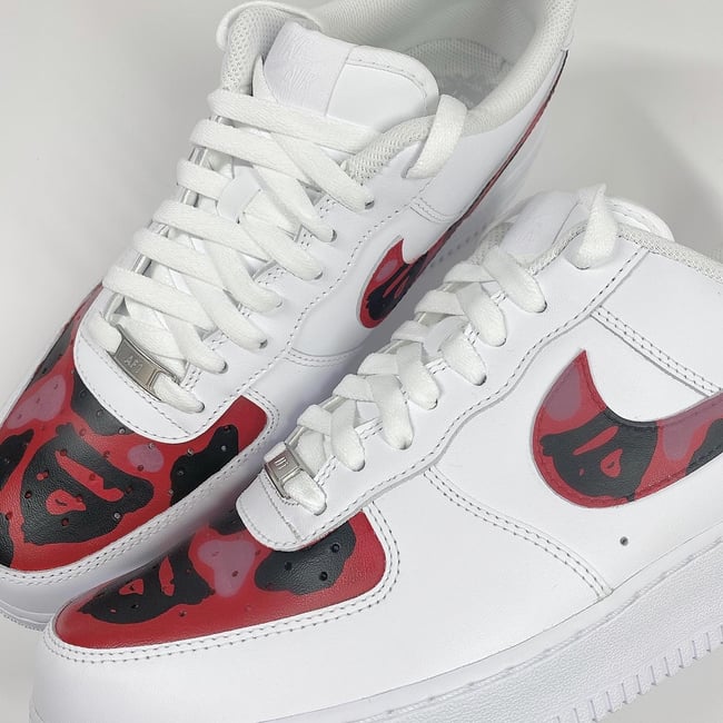 Nike AF1 - Red Camo Bapes 