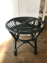 Image 4 of Tabouret rotin gris
