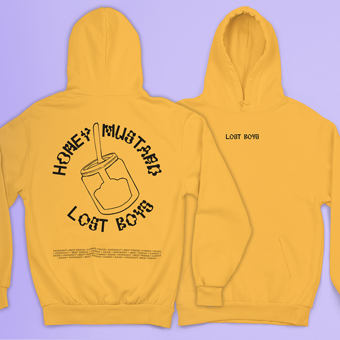 boys mustard hoodie