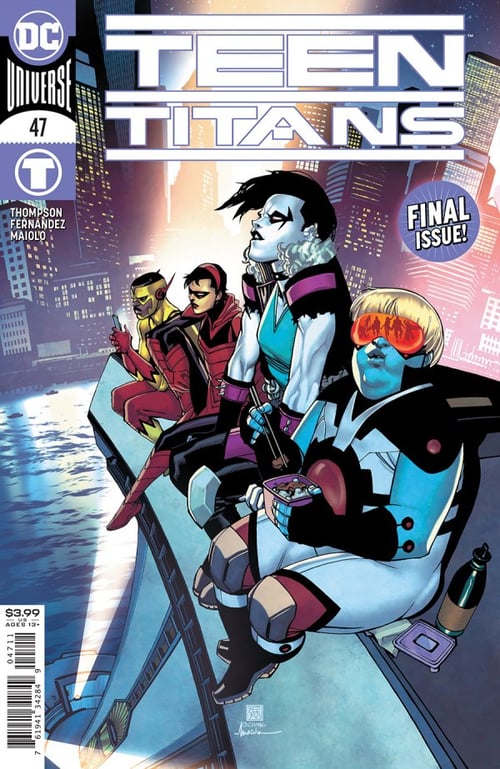 Image of TEEN TITANS #47 COVER original art