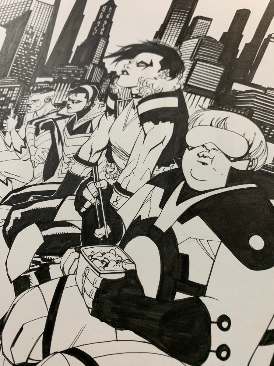 Image of TEEN TITANS #47 COVER original art