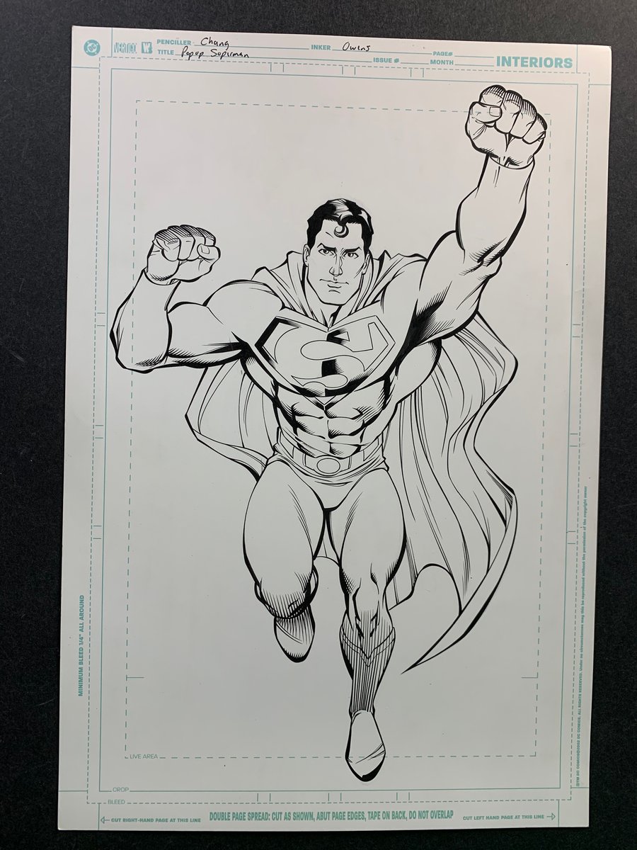 Image of SUPERMAN (DC SUPER HEROES: THE ULTIMATE POP-UP BOOK) original art 