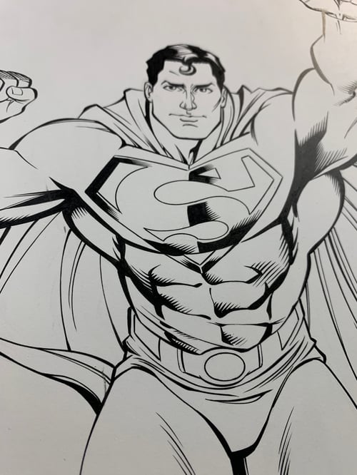 Image of SUPERMAN (DC SUPER HEROES: THE ULTIMATE POP-UP BOOK) original art 