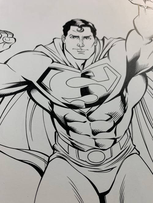 Image of SUPERMAN (DC SUPER HEROES: THE ULTIMATE POP-UP BOOK) original art