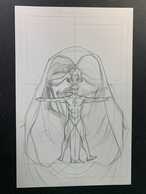 Image of FLASH #764 COVER original art