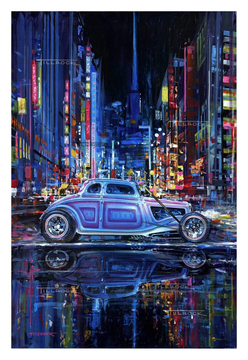 Image of "The Iron Orchid in Tokyo" (19"x27") or (24"x36") Signed & Numbered Giclee' Prints 