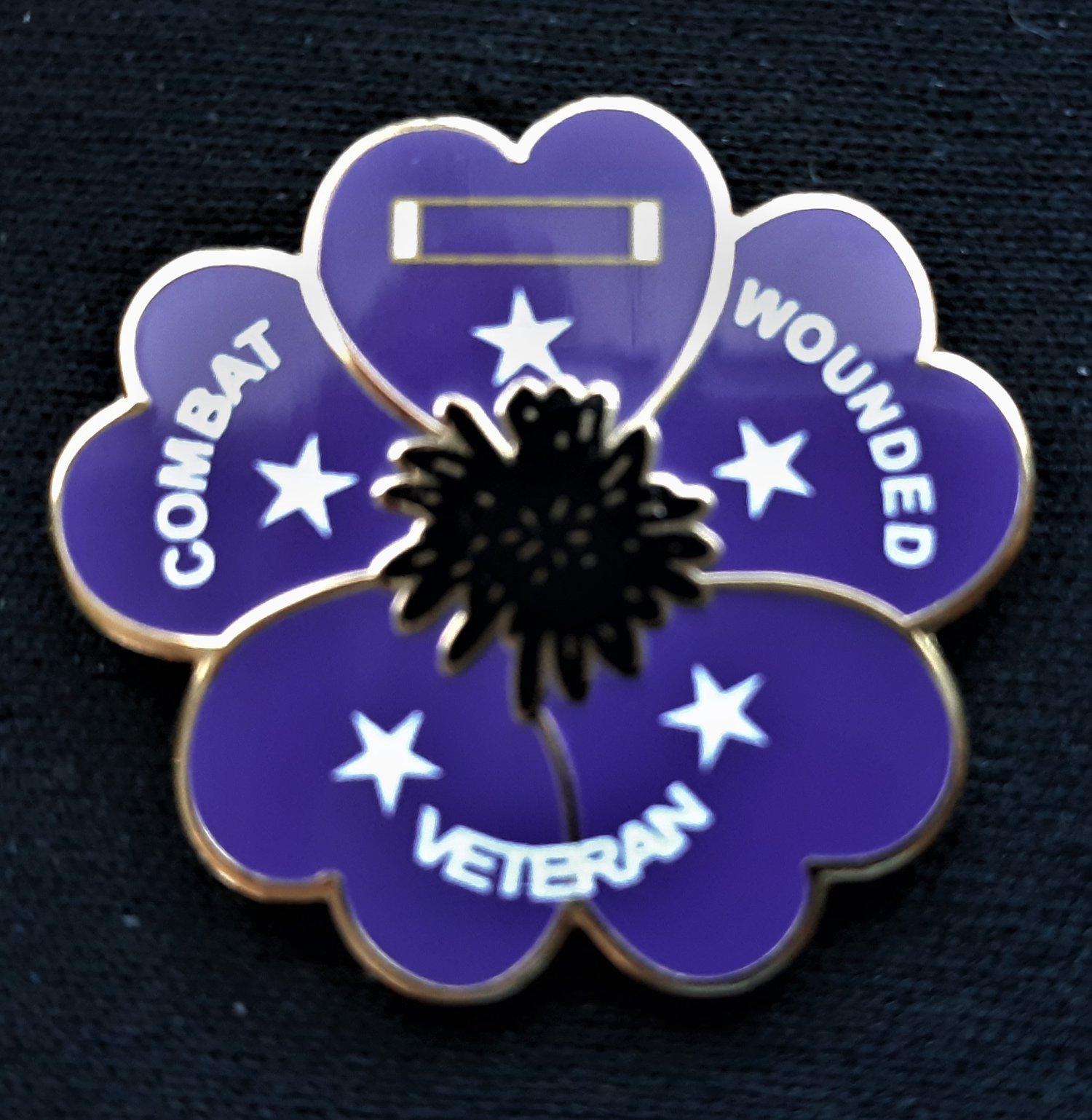 Image of Purple Heart Poppy Pin