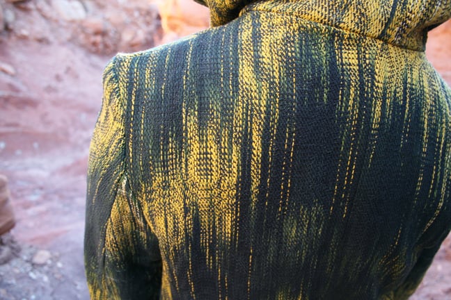Ikat Twill Tailored Jacket | The Warp Zone