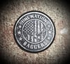 One Nation Baggers GreyScale  Flag Round Patch
