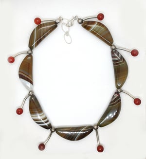 Image of Agate & Carnelian Necklace-- Wild Woman Collection