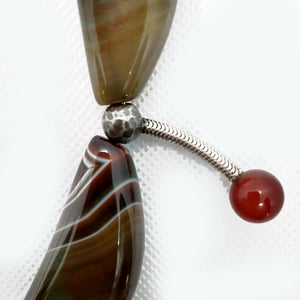 Image of Agate & Carnelian Necklace-- Wild Woman Collection
