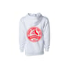 Wrongkind Stamp Hoodie (White w/ Red)