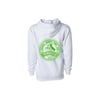 Wrongkind Stamp Hoodie (White w/ Green)