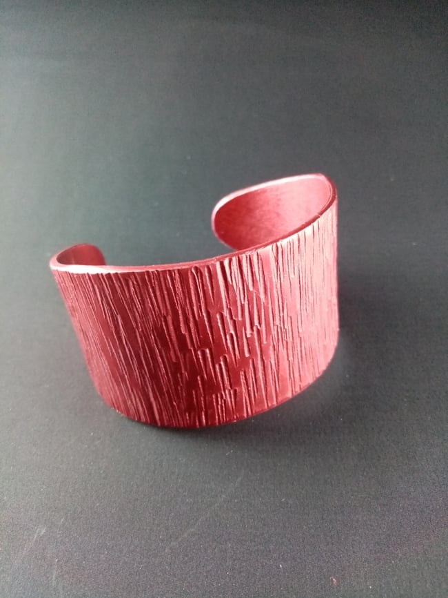 Pulsera Rallada Roja
