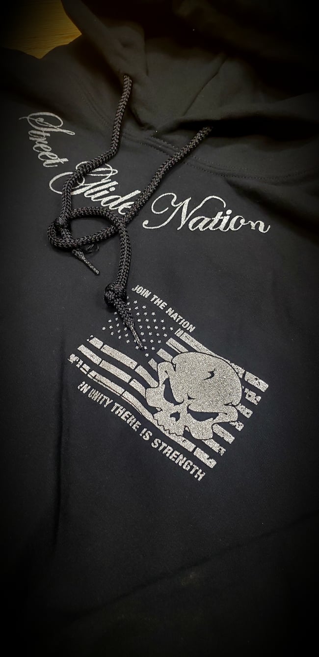 Street Glide Nation OG Hoodie (silver print)