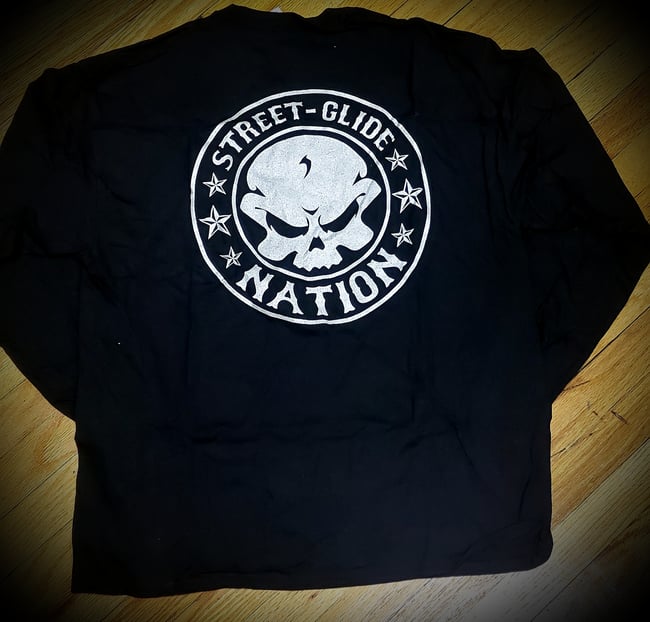 Street Glide Nation OG Long Sleeve Shirt (Silver Ink)
