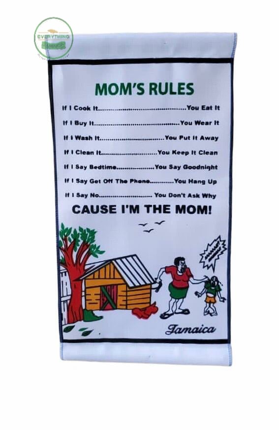 Mom Rules Scroll