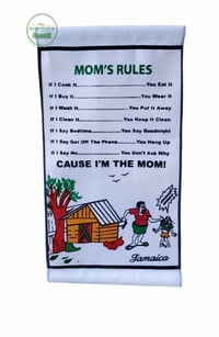 Image 1 of Mom Rules Scroll