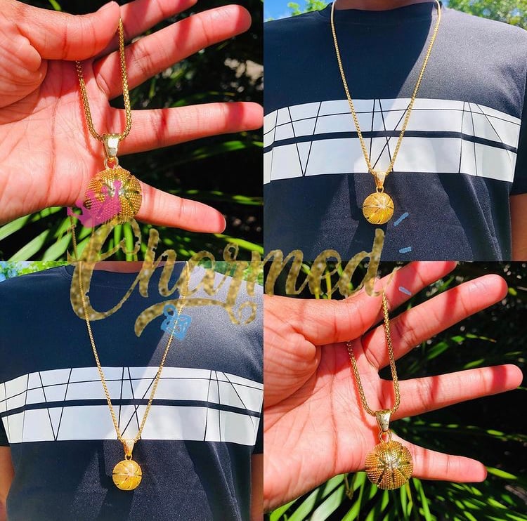 Image of Unisex basketball necklace 🏀 