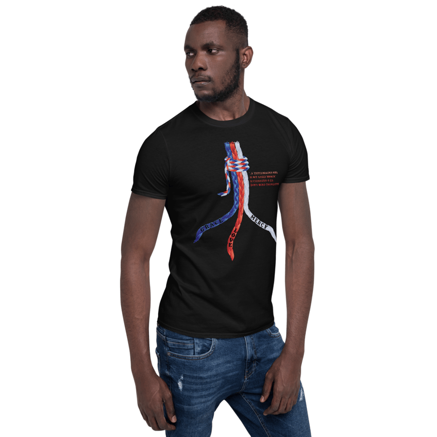 Image of 3 Stranded Union (Red,White,Blue Edition) Short-Sleeve Unisex T-Shirt