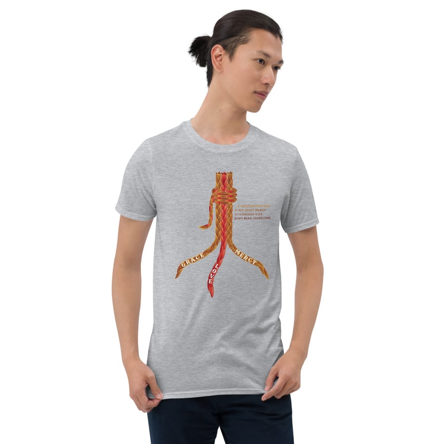 Image of 3 Stranded Union 2 (Red & Tan Brown) Short-Sleeve Unisex T-Shirt