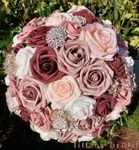 Dusty Rose Brooch Bouquet 