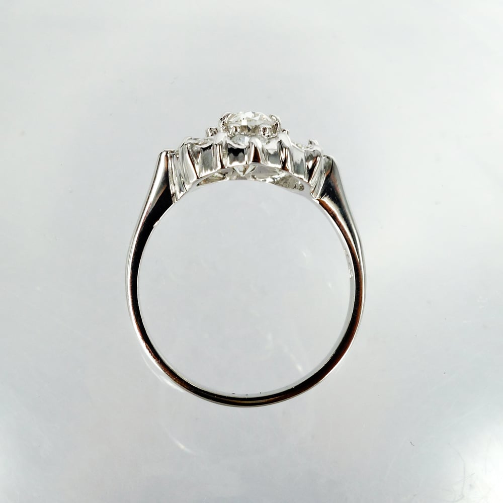 Image of Oval European old cut diamond dress ring.Sp5