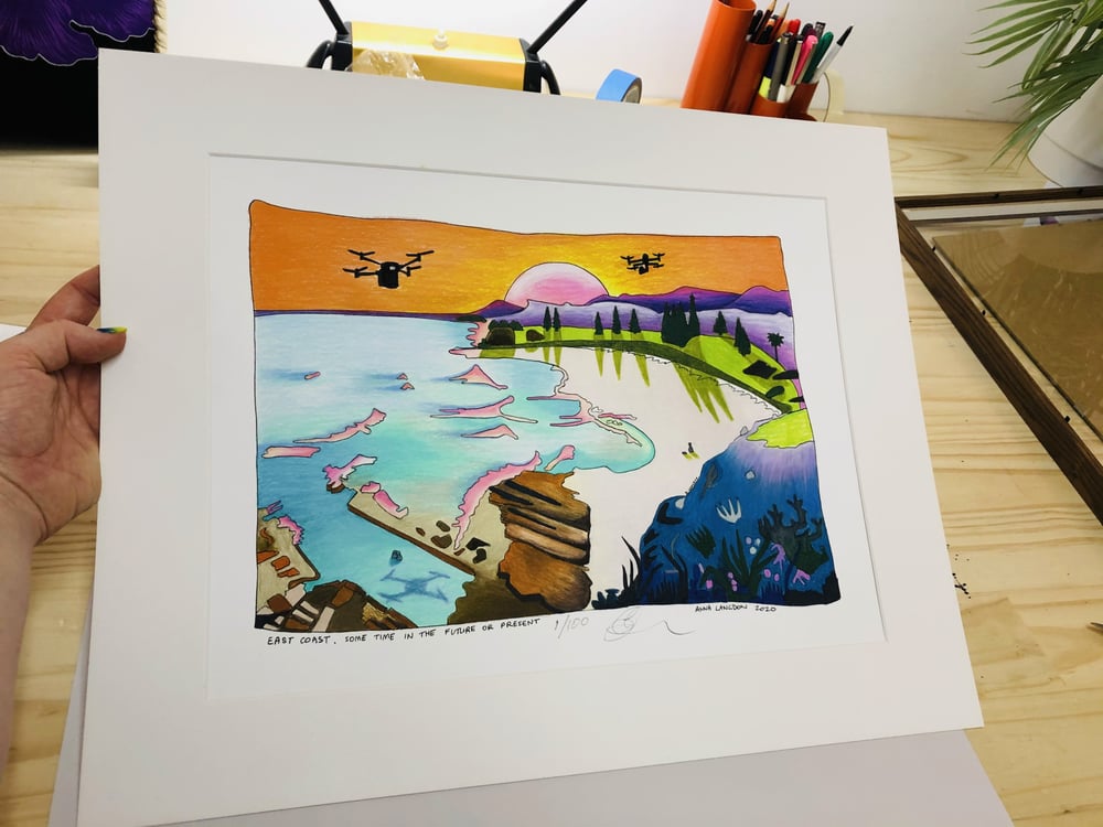 East Coast Future A3 Limited Edition (100) Giclée Print