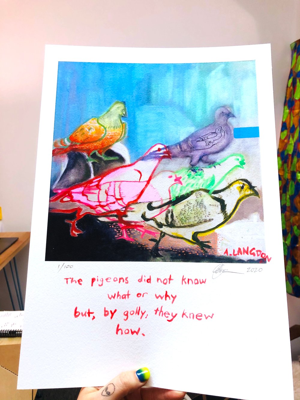 Pigeons A3 Limited Edition (100) Giclée Print