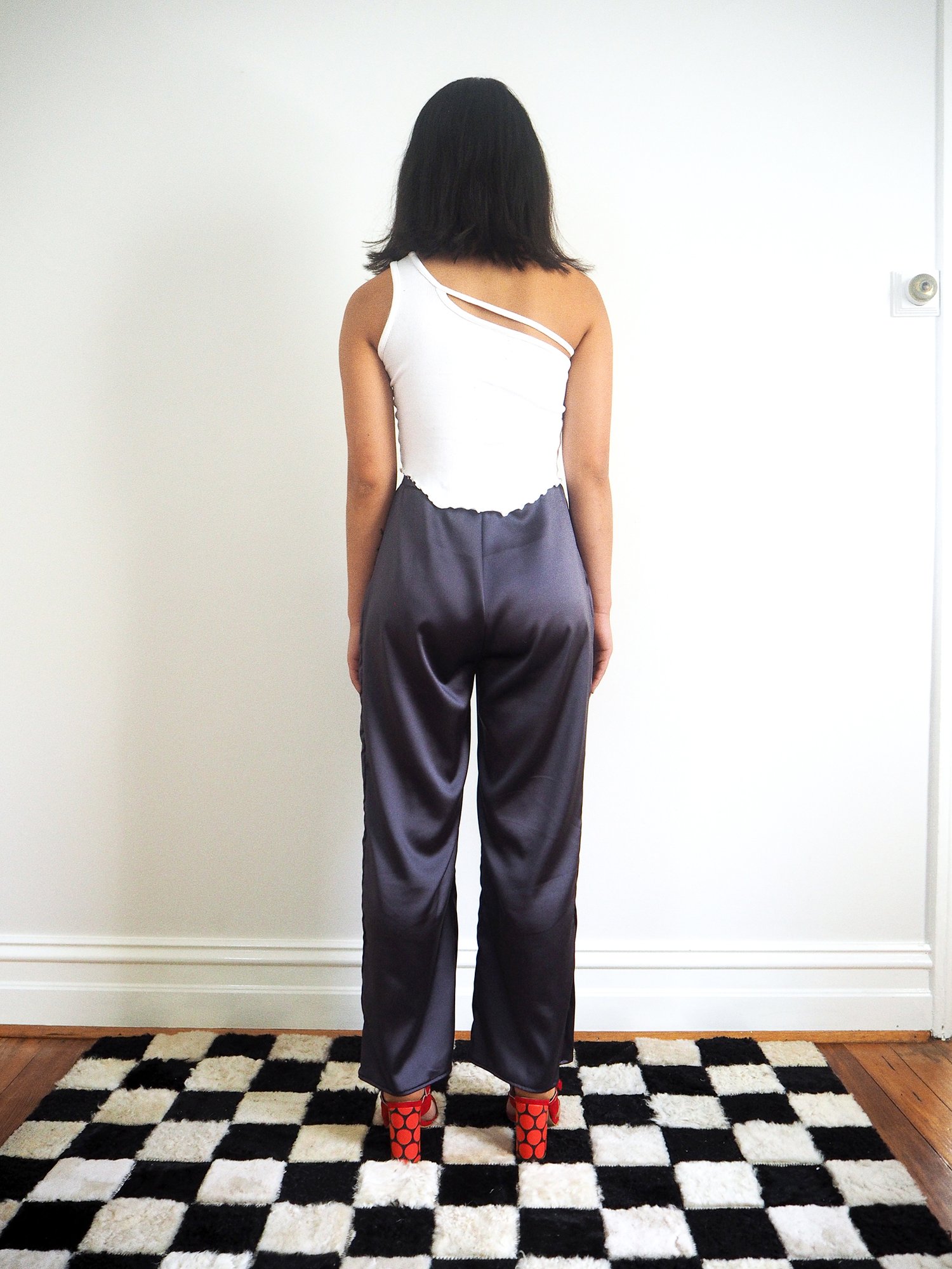 Image of No. 20 / Sentimental Silk Pant - Pewter