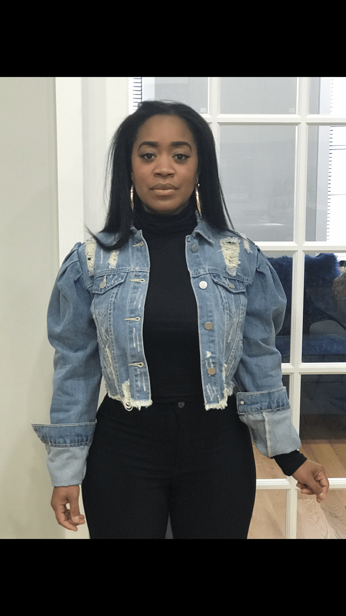 ☆SUNDAYOFFCLUB☆Hand Distressed Denim Jacket SUNDAYOFFCLUB