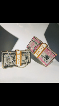 Image 1 of Luxury 10,000 dollars crystal blings  money bags
