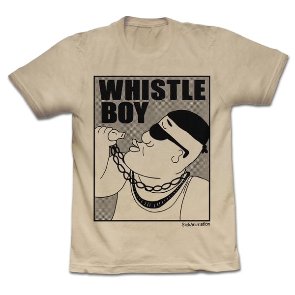 Whistle Boy shirt TAN - Sick Animation Shop