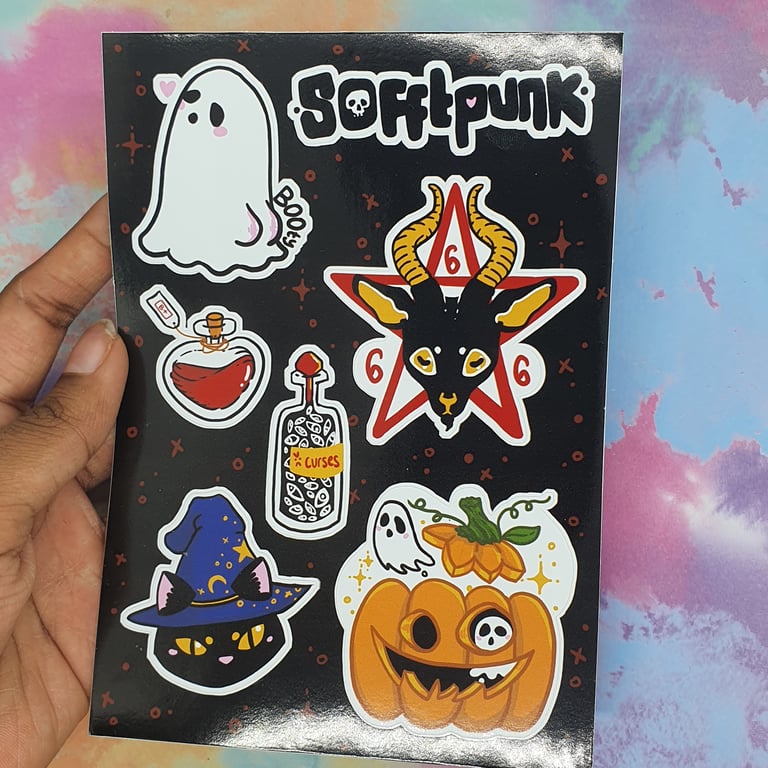 Spooky A6 Sticker Sheet