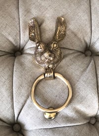 MR RABBIT STUNNING BRASS DOOR KNOCKER 