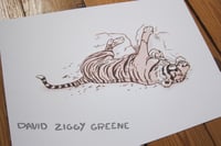Image 3 of Sleeping Tiger print