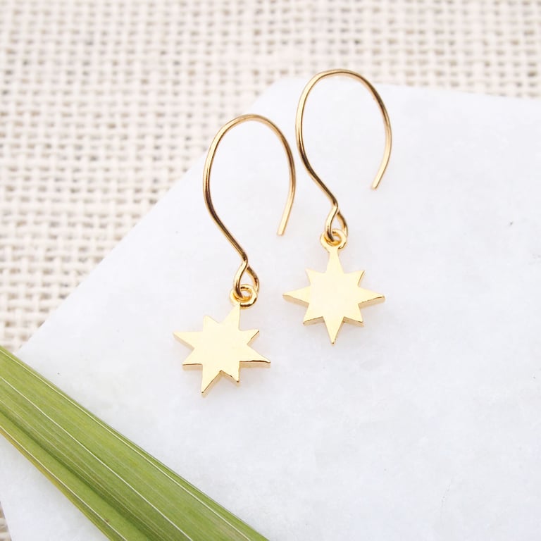 Gold Star Earrings