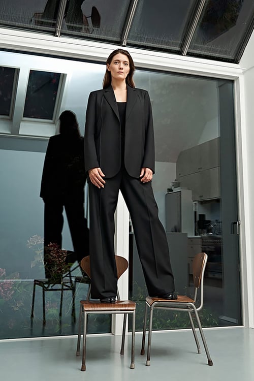 Image of Suit 2 Trousers - Wool - Black