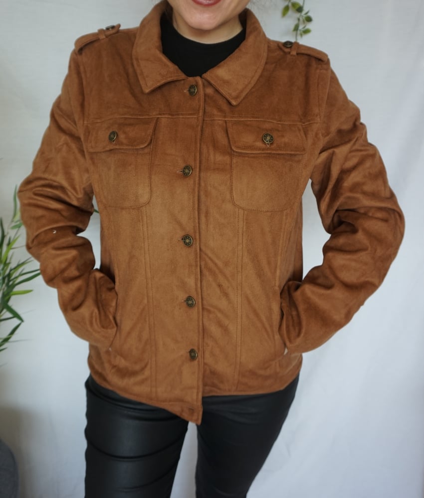 Image of Suedette Brown Jacket