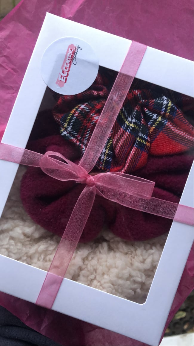 Clear window white gift box