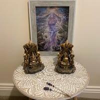 Image 1 of Buddha and Ganesh Back Flow Incense Burners