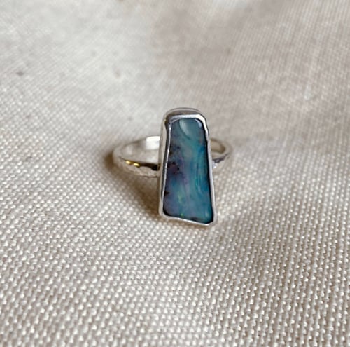 Image of Australian Boulder Opal ring
